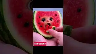 water melon: testing it's own piece #shorts #funny #fruit #cute #ai #animation #viralvideo #trending