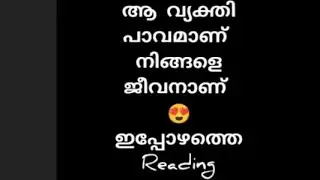 ഇപ്പോഴത്തെ reading🌹ആ വ്യക്തി pavamanu😌 timelessreading #malayalam tarot#soullove#love♥️