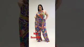 Glamorous 💋💖 models lifestyle curvy woman👩 in tropical life style. plus size women beauty fashion.