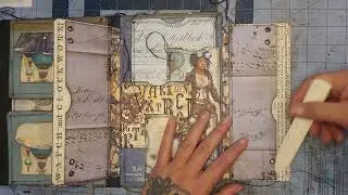 Let's Make Stuff - Embellishments and Ephemera for Blue Steampunk Folio Part One