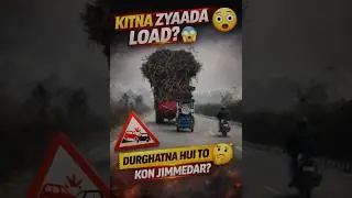 Ye Overloading Kab Rukegi? | Public Safety Issue#OverloadedTruck#RoadSafety#TruckOverload#Indians