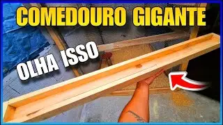 COMO FAZER UM COMEDOURO DE MADEIRA PARA PERIQUITOS E AVES NO GERAL