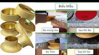 Bo Tròn 2cm  -Mài Cạnh chỉ đá  granite Bo Phào đá
