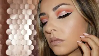 Палитра Royal Peach от Kylie Cosmetics в стиле Cut Crease | Совместная работа с Алишей Джонс