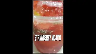 SHORTS ||HOW TO MAKE STRAWBERRY MOJITO||REFRESHING SUMMER DRINK