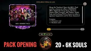 MK11 Kombat Pack opening: 20 packs per 6k souls 🎮 Mortal Kombat Mobile | MK Mobile | MKM