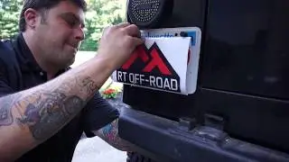 Установка фонарей крепления фонарей номерного знака RT Off-Road