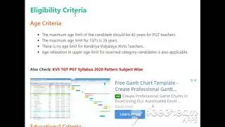 KVS teacher  recruitment 2020 ||KVS vacancy update | kvs recruitment 2020 |  kvs vacancy 2020 online