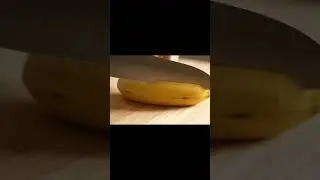 Cutting a Fresh Banana 🍌 | ASMR Slicing#asmr #satisfying #relaxing