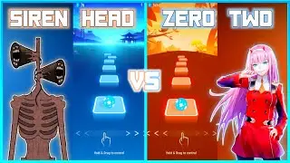 Siren Head (Trap Remix 202) Vs Simple Dimple (Zero Two) | Tiles Hop 