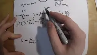 Differential equations: Salt Tank problem (SET UP)