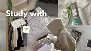 STUDY WITH ME 📚 (astuces, révisions, organisation…) 🍲🌱