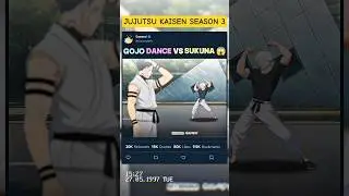 GOJO DANCE vs SUKUNA 😱🤯 | #jujutsukaisen #edit #jjk #amv #anime
