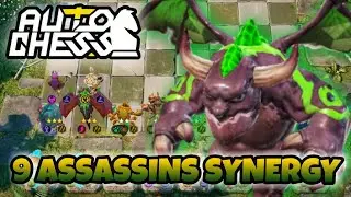 9 ASSASSINS SYNERGY | AUTO CHESS MOBILE #55 MUTED