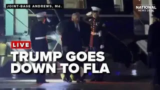 President Trump departs for Mar-a-Lago for the weekend