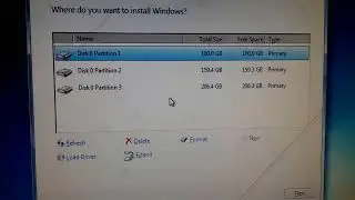 partition create windows installation time hdd SSD | create partition windows 7 installation