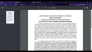 APPSC Horticulture Officer Result 2023 (Released) -Check APPSC Horticulture 2023 Cut Off, Merit Here