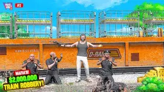 $20,00,000 TRAIN ROBBERY IN GTA 5 REAL LIFE #2