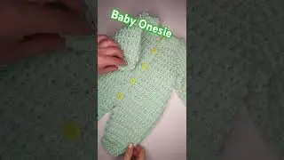 First project in 2025 #crochet #crochetbaby #crochetonesie #handmade #crochetgirls