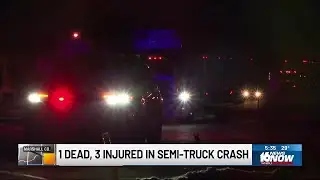 1 dead, 3 injured in crash involving semi-truck on U.S. 30 in Marshall County