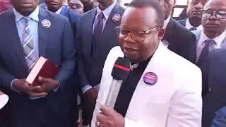 DÉDICACE DE L'ÉGLISE FELLOWSHIP TABERNACLE DE LUBUMBASHI. COUPURE DE RUBAN