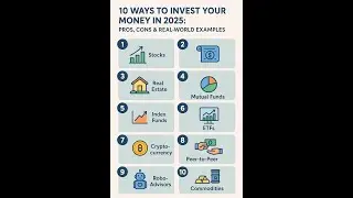 10 Ways to Invest Your Money in 2025: Pros, Cons & Real-World Examples.