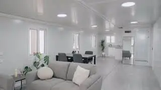Expandable Home with 3 Bedrooms, Beige Exterior, and Durable Trailer