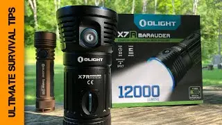Monster 12,000 Lumen Tactical Flashlight - OLIGHT X7R Marauder - REVIEW - Best Flashlight?