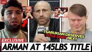 Арман Царукян требует боя за титул чемпиона в полулегком весе после поединка между Волкановски и ...