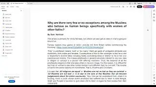 Why Muslims do not behave as normal human beings with other faiths Part-1