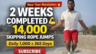 Day14/365!1000 skipping.Jump rope exercise daily 😊 Two Weeks Strong 💪#365DaysSkipping#SkippingRope