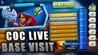 COC LIVE New Clan Rush Boost | clash of clans Live War Attacks & Base Visiting Tips | #coc #ytshorts