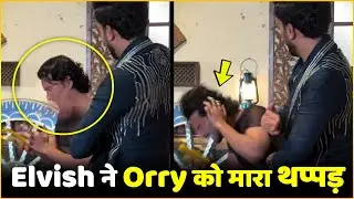 Elvish Yadav Angry Reaction & Slap Orhan Awatramani | Watch Viral Video !