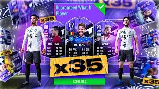 What do you get from 35 Guaranteed What If Packs?