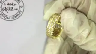 3 row diamond ring hand set | ImakeGrillz.com
