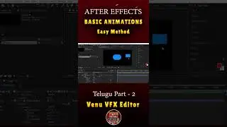 Part : 2 | After Effects Tutorial : Basic Animatoin Logo & Text Animation | Venu VFX Editor