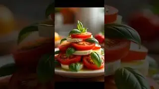 Perfect Caprese Salad 🧀🍅 | Calm Chopping ASMR | No Talking