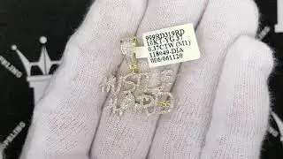 Hustle Hard 365 Diamond Pendant .37cttw 10K Yellow Gold | Hip Hop Jewelry