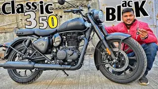 Royal Enfield Classic 350 Stealth Black Colour Edition 2026 Detailed Review 