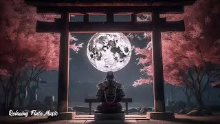 Flute music | Samurai meditating in the moonlight - Relax, meditation, healing