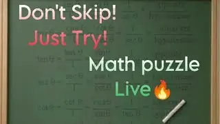 Dreaming is live ❤ Can you solve this math puzzle 🧩
