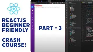 ReactJS Tutorial for Beginners Part 3 |  Build a Responsive Side Menu State Management Step-by-Step