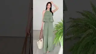 SLEEVELESS TOP AND WIDE-LEG PANTS SETWEAR KFM1125