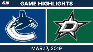 NHL Highlights | Canucks vs Stars &ndash; Mar 17, 2019