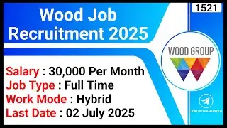 Wood Job Recruitment 2025 | Salary 30K per Month | Billing Accountant Jobs | Hybrid Jobs