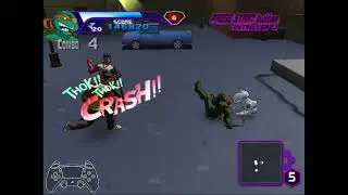 TMNT PS2 - Michelangelo Story Mode [Hard]
