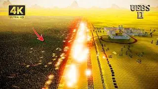 MASSIVE ORKS VS SPACE MARINES BATTLE: 4,000,000 ORK SLUGGA BOYZ vs 4,000 DARK TEMPLARS WARHAMMER 40K