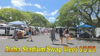 4K Aloha Stadium Swap Meet / Flea Market 8/3/25 in Aiea, Oahu, Hawaii