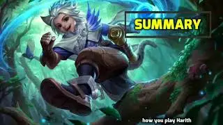 TUTORIAL HARITH !!  skill build embelem & cara pakai harith - new Hero mobile legends