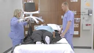 Guldmann Ceiling Lift: Bariatric Repositioning Sling - Repositioning in bed